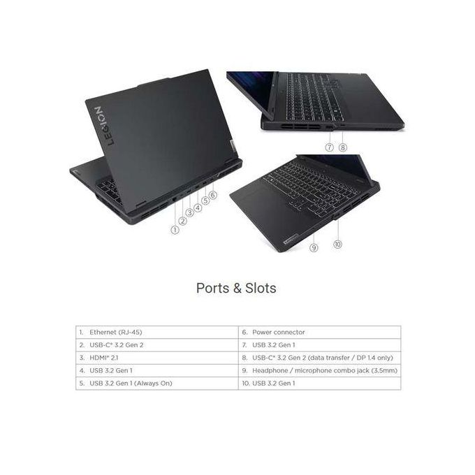 Lenovo LEGION PRO 5 16 GAMING 13th Gen Intel Core™ I9-1TB SSD- 32GB RAM -NVIDIA® RTX 4060 8GB Win 11 - Image 6