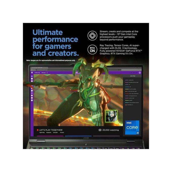 Lenovo LEGION PRO 5 16 GAMING 13th Gen Intel Core™ I9-1TB SSD- 32GB RAM -NVIDIA® RTX 4060 8GB Win 11 - Image 7