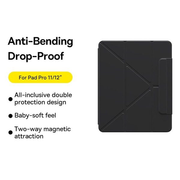 Baseus Safattach Y-Type magnectic stand case for pad pro 12.9-inch - Image 6